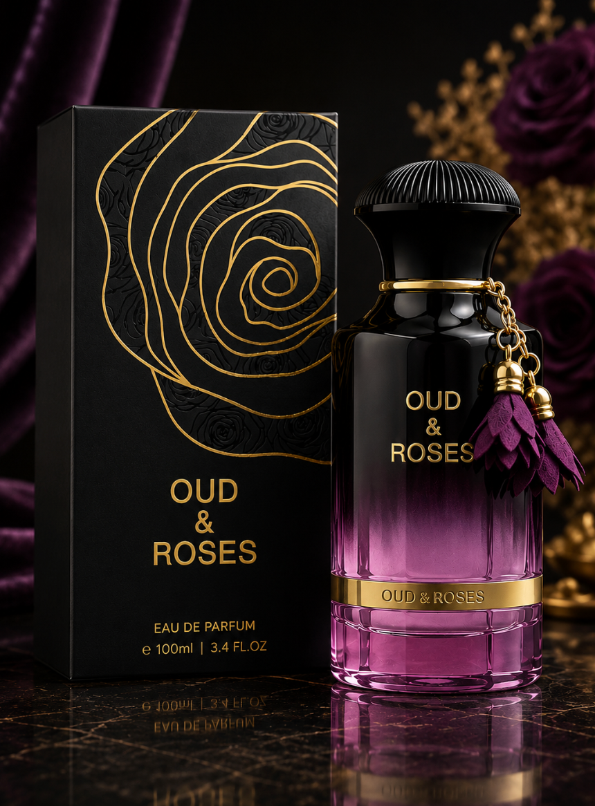 Ahmed Al Maghribi Oud & Roses Eau de Parfum – 100ml